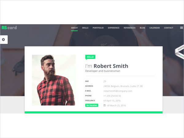 Free 38+ HTML5 Resume Templates - Free Samples, Examples Format Download!