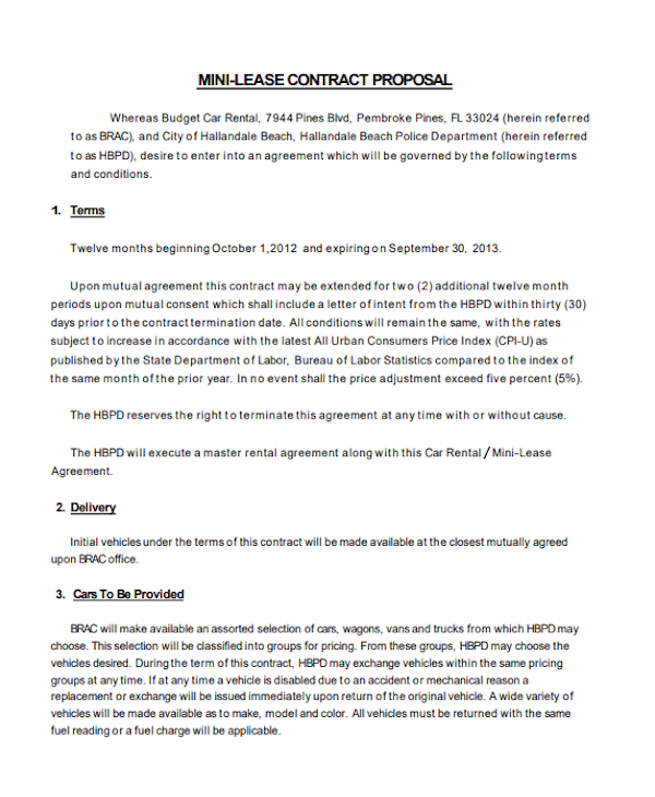 Image 3 for Business Lease Proposal Template