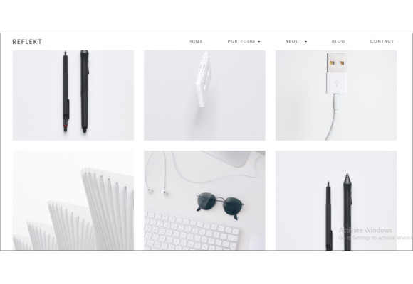 minimalist portfolio theme