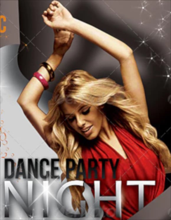 music dance party night flyer magazine cover