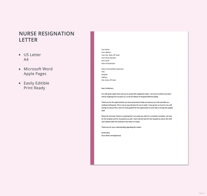 nursing-resignation-letter