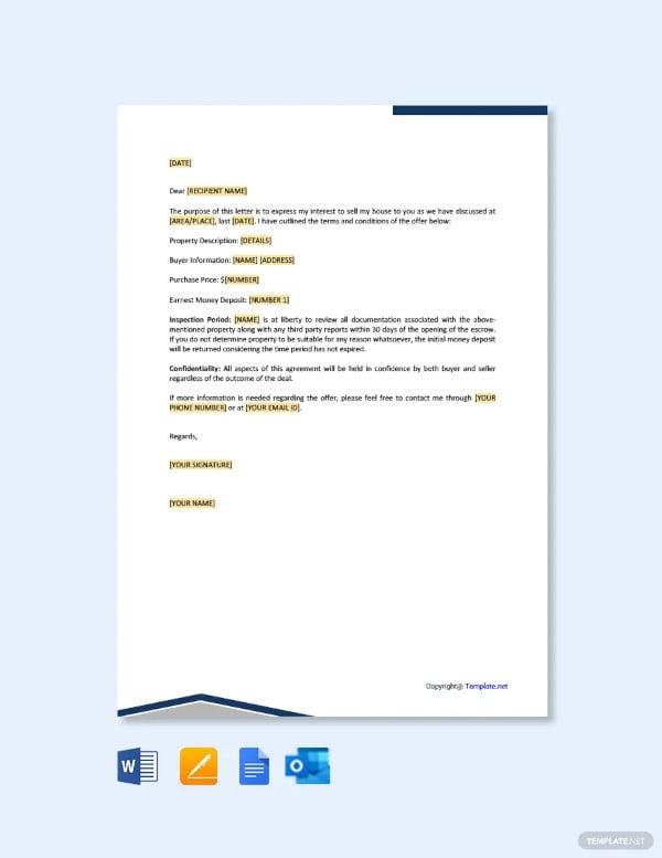 property offer letter template