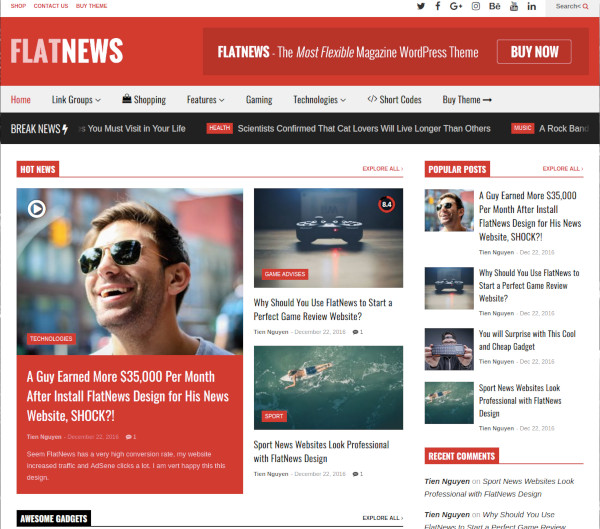 responsive magazine wordpress theme