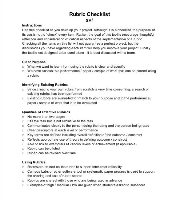 Rubric Template 47 Free Word Excel Pdf Format Free Premium Templates Excel templates are a great way to increase your productivity. rubric template 47 free word excel