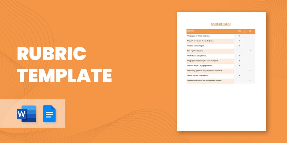 rubric template – 46 free word excel pdf format download