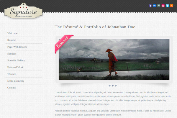 38+ HTML5 Resume Templates - Free Samples, Examples Format Download!