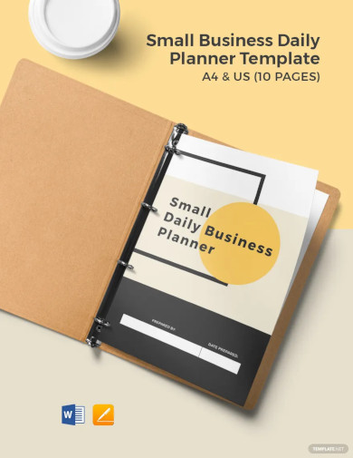 small business daily planner template