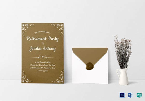 teacher retirement party invitation template