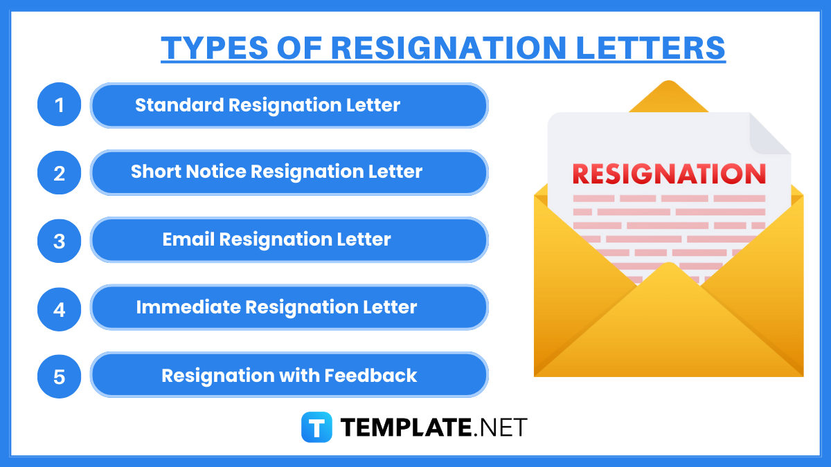 types of resignation letters