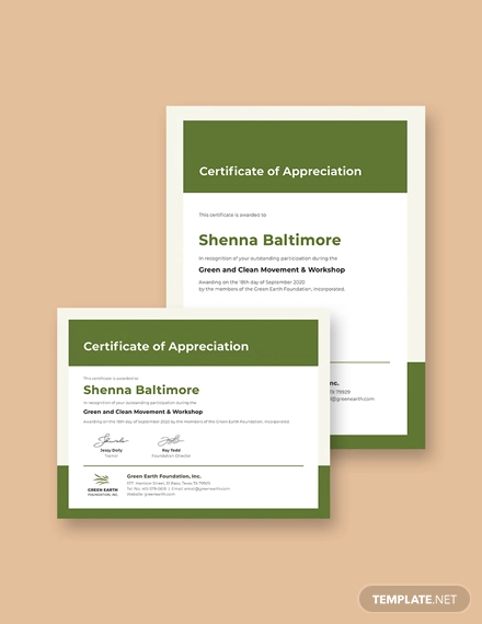 Certificate Template - 52+ Printable Word, Excel, PDF, PSD, Google ...