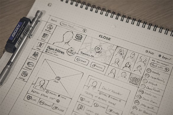 close web wireframe example for you