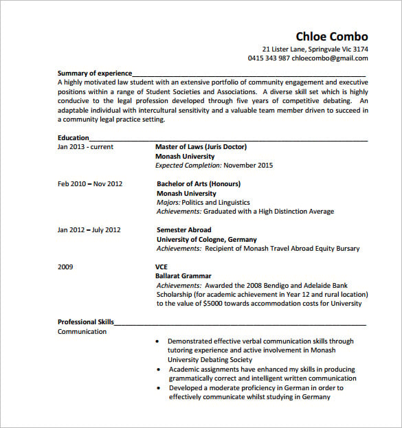 juris-doctor-resume-template-free-pdf