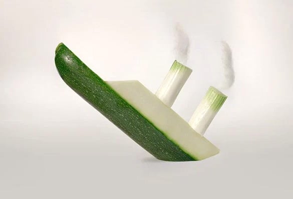 cucumber ship conceptual art