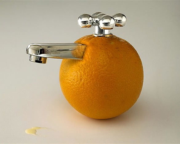 orange conceptual art