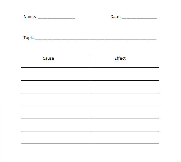 Blank 2 Column Chart Template