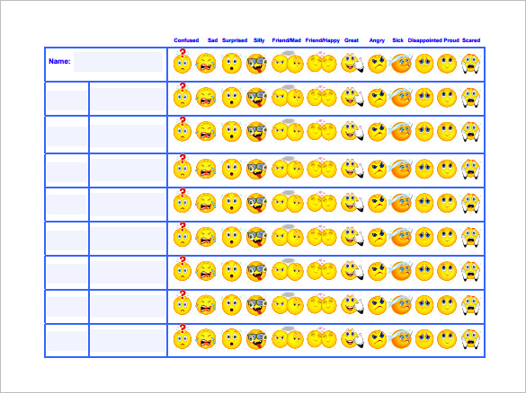 Behavior Chart Template – 12+ Free Sample, Example, Format Download!