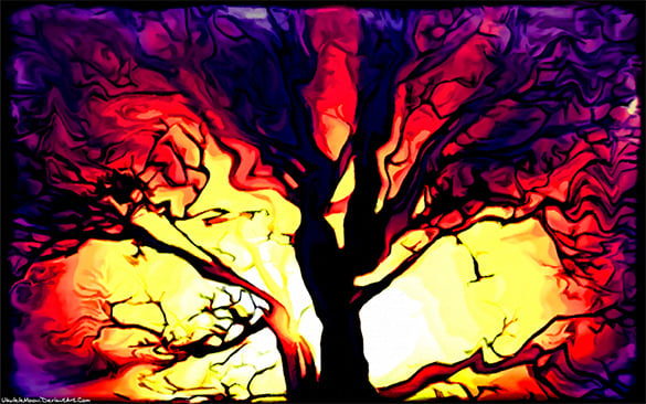 the terror tree digital painting