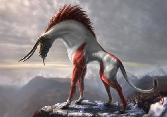 horse digital art painting