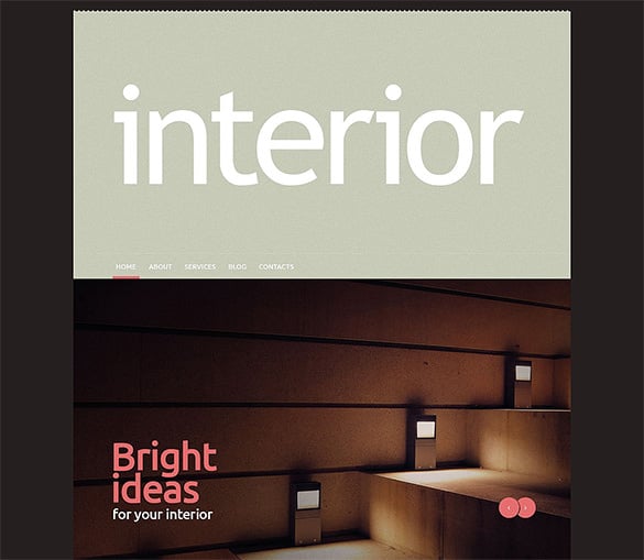 interior design flat wordpress theme