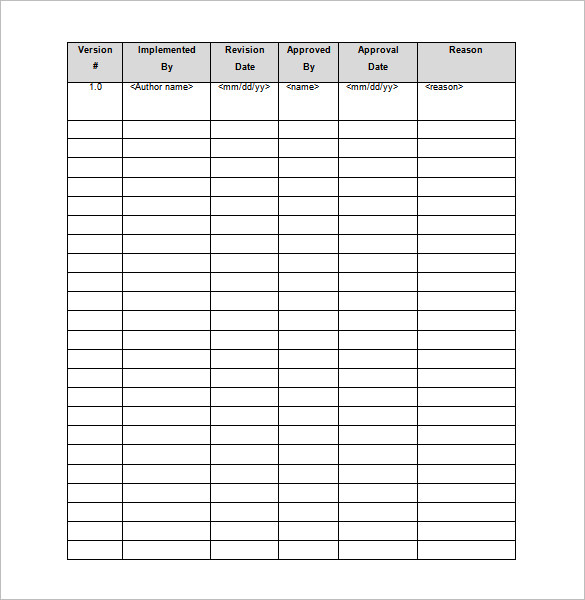 editable blank project management schedule template