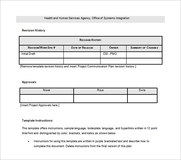 human services project schedule template