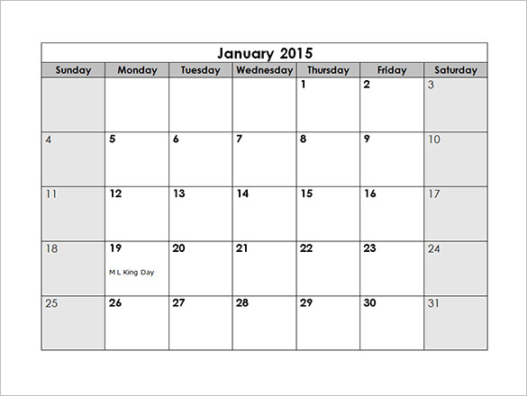 Monthly Schedule Template - 17+ Excel, PDF Documents Download