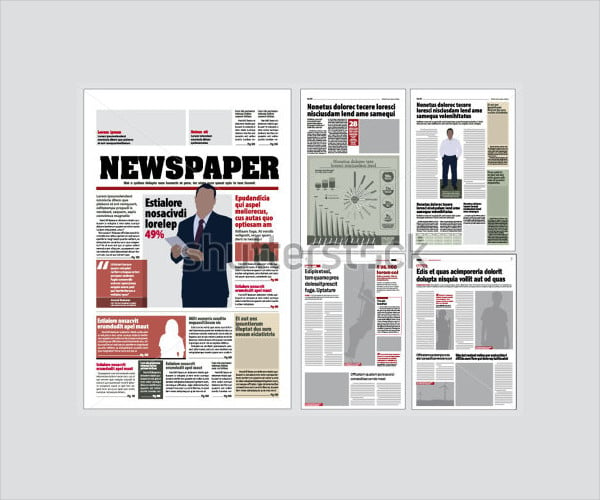 newspaper template for word free
