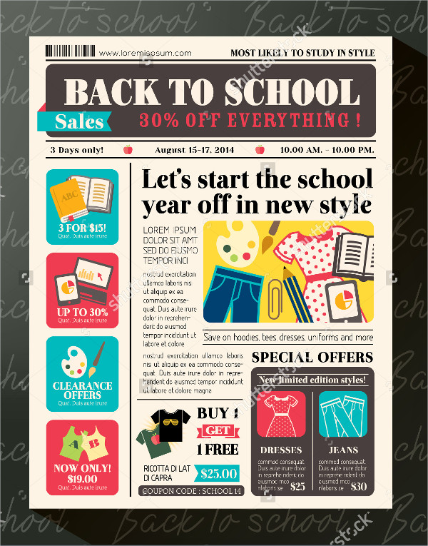 newspaper advertisement template free word