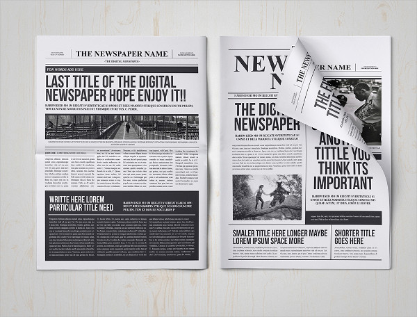 classic newspaper indesign template