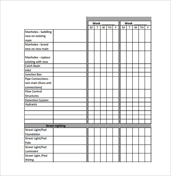 Pipe Schedule Chart Xls