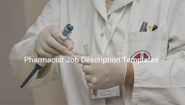 pharmacist job description template
