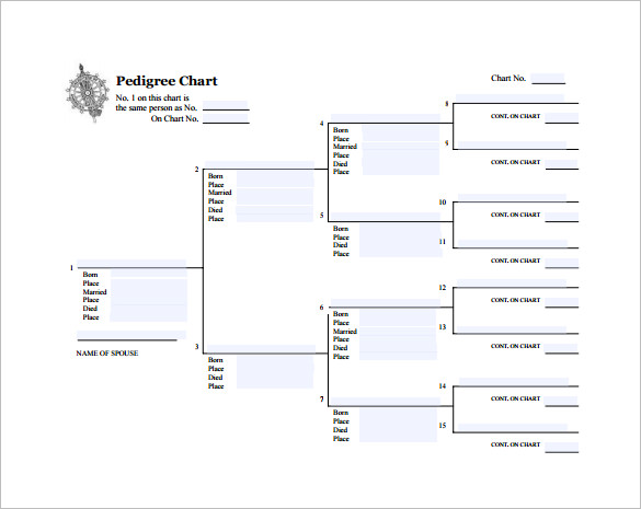 blank dog pedigree chart