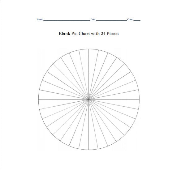 blank pie chart template free pdf download