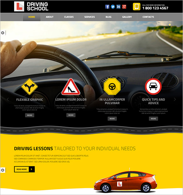 9 Driving School WordPress Templates Themes Free Premium Templates