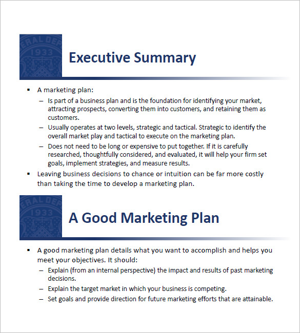 market plan in business plan example