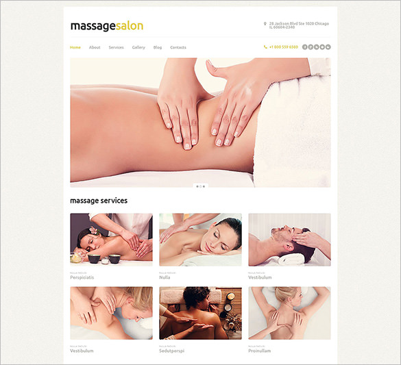 massage salon responsive wordpress theme