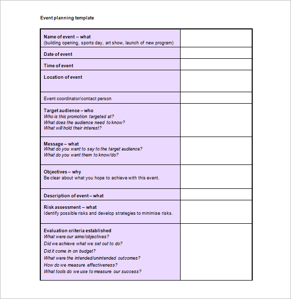 27+ Event Schedule Templates Word, Excel, PDF