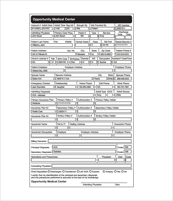 9+ Medical Chart Template - Free Word, Excel, PDF Format Download!