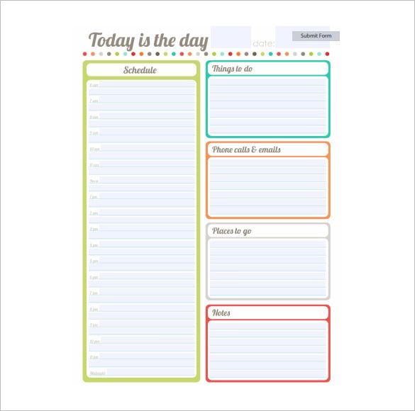 School Schedule Template - 19+ Word, Excel, PDF Format Download