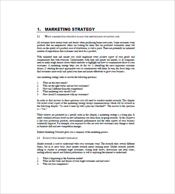 International Marketing Plan Template 11 Free Sample Example Format Download 