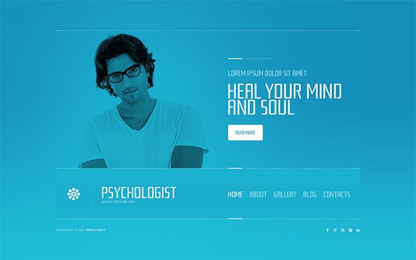 psychologist website template