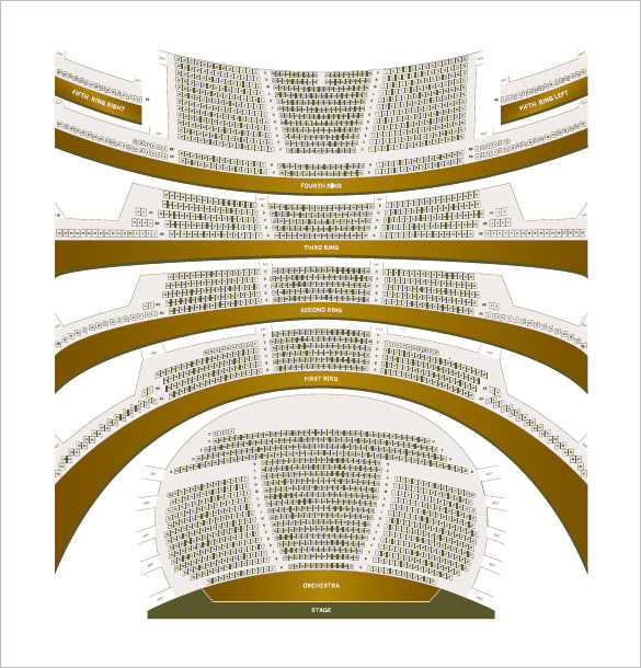 sample theater seating chart free pdf download