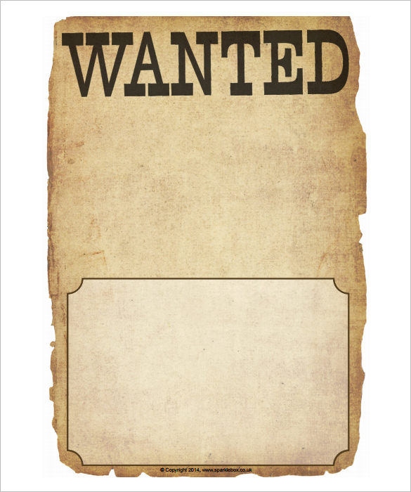 Wanted Poster 34+ Free Printable Templates in Word, PSD, Illustration