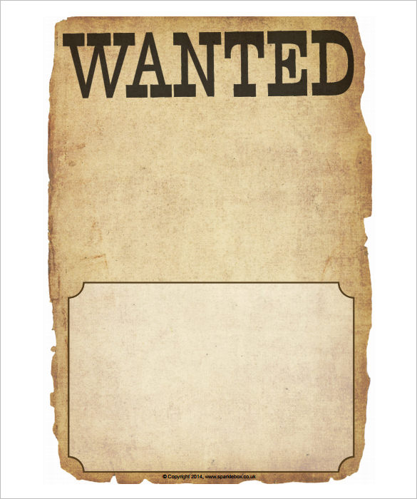 Wanted Poster 34 Free Printable Templates In Word PSD Illustration Indesign Excel PUB PDF