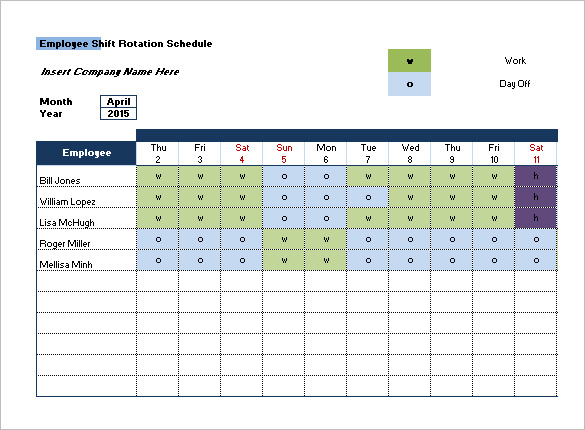 Shift Schedule Template - 20+ Free Word, Excel, PDF Format Download!