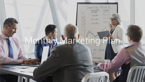 monthly marketing plan template