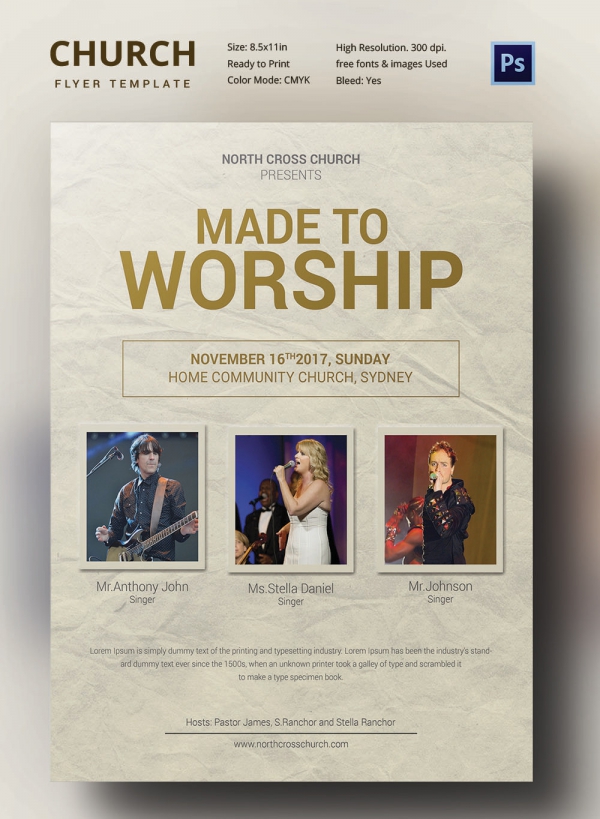 Church Flyers 46 Free Psd Ai Vector Eps Format Download Free Premium Templates Free Printable Church Event Flyer Templates