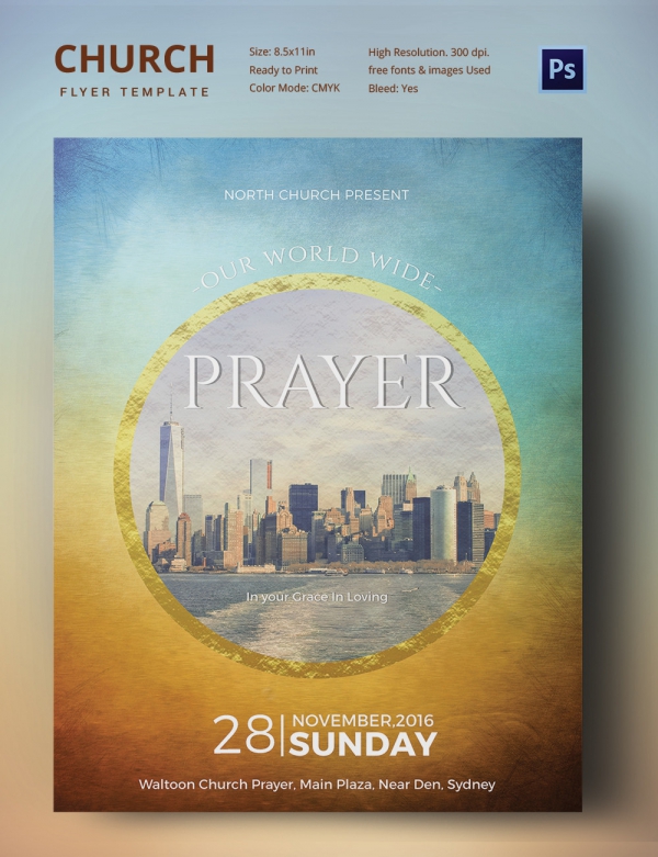 event printable church flyers of sample Flyers 26   AI, EPS Vector Format PSD, Free Church