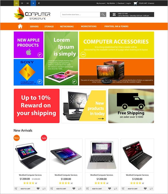 14+ Computer Store Magento Themes & Templates