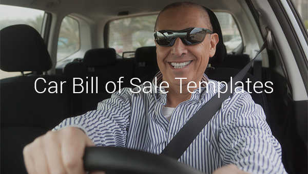 car bill of sale templates